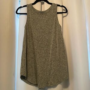 GRAY Luxe Soft-Spun High-Neck Swing Tank for Women